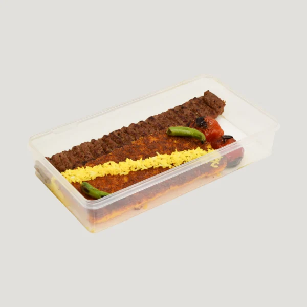 ته چین ته دیگی با کباب لقمه