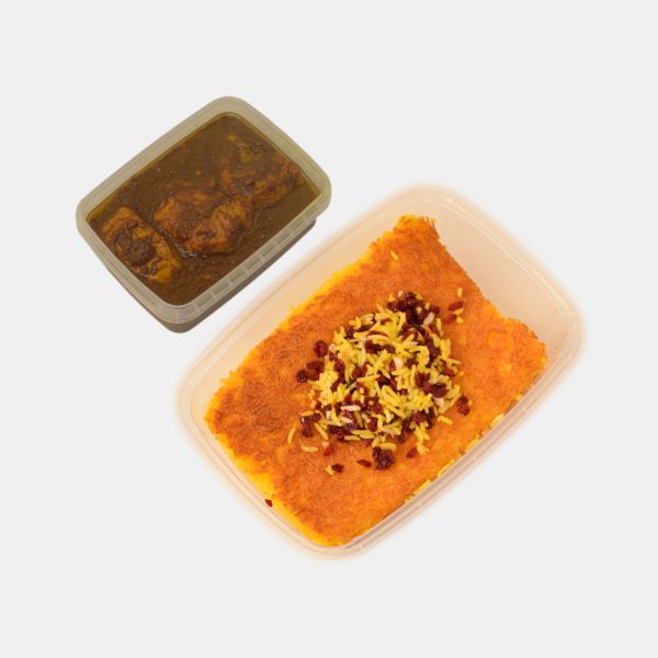 ته چین ته دیگی با فسنجان