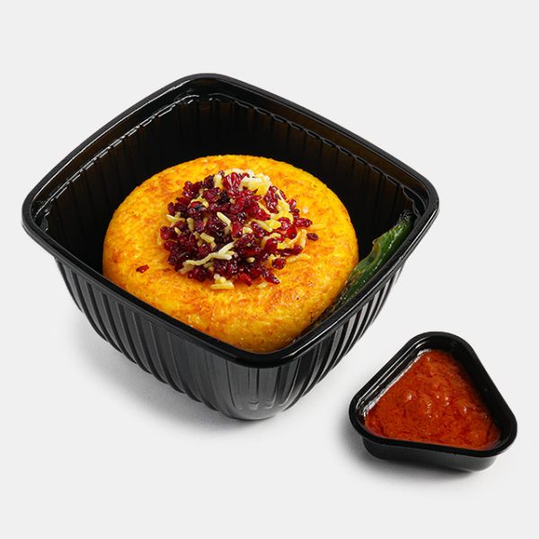 ته چین گوشت زعفرانی