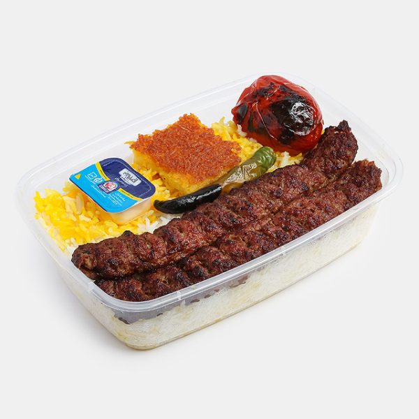 چلو کباب کوبیده(2سیخ)